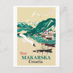 Carte Postale Makarska, Croatie