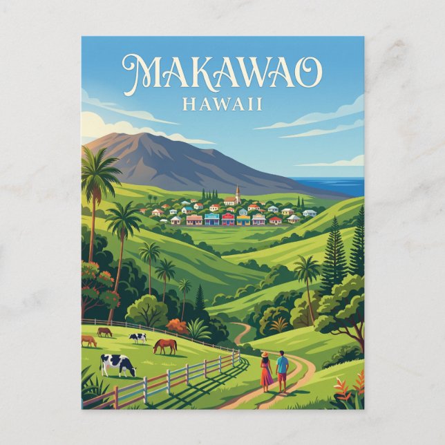 Carte Postale Makawao États-Unis (Devant)