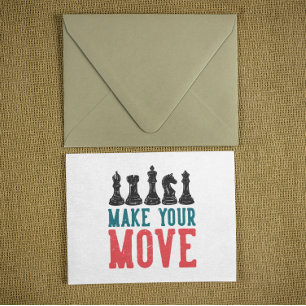 Carte Postale Make your Move Chess Piece