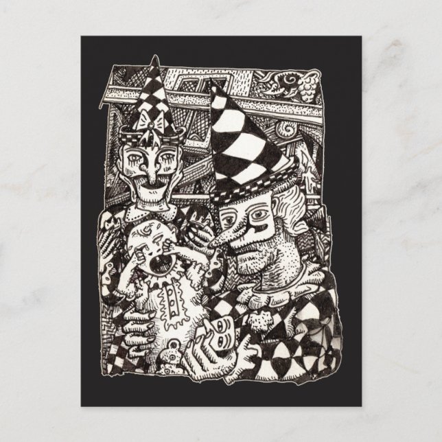 Carte Postale Making of the Man, par Brian Benson (Devant)