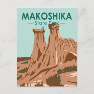 Carte Postale Makoshika State Park Montana Vintage