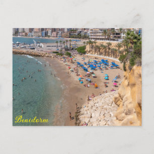 Carte Postale Mal Pas Beach, Benidorm, Costa Blanca, Espagne