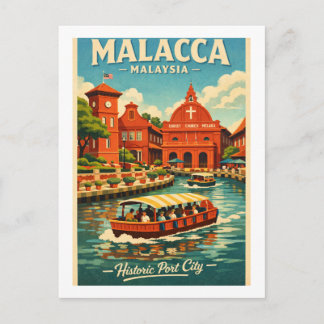 Carte Postale Malacca in Malaysia travel