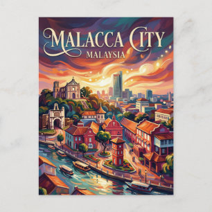 Carte Postale Malacca Ville Malaisie