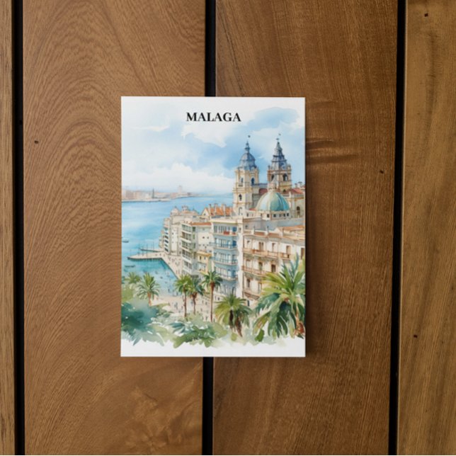 Carte Postale Malaga Andalousie Espagne Voyage (Malaga Spain Vintage Travel Postcard)