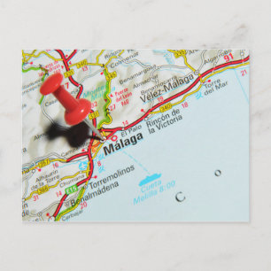 Carte Postale Malaga, Espagne