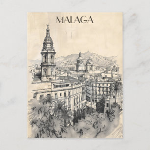 Carte Postale Malaga Espagne Voyage