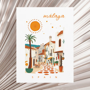 Carte Postale Malaga Málaga Espagne ville blanche vacances