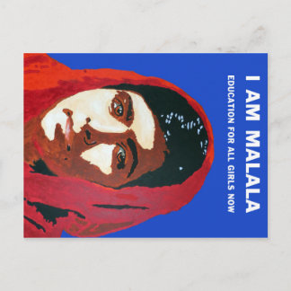 CARTE POSTALE MALALA YOUSAFZAI