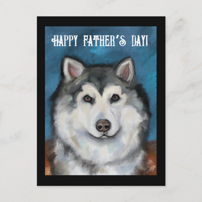 Carte Postale Malamute d'Alaska (Devant)