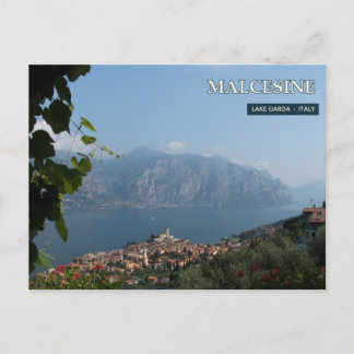 Carte Postale Malcesine et panorama du lac de Garde