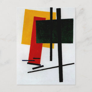 Carte Postale Malevich - Suprematisme 1915, célèbre art abstrait