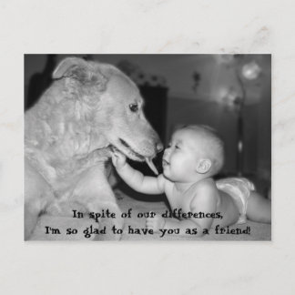 Carte Postale Malgré nos différences, je suis si gl...