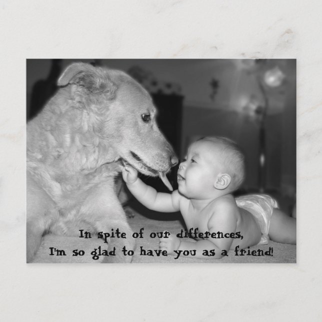 Carte Postale Malgré nos différences, je suis si gl... (Devant)