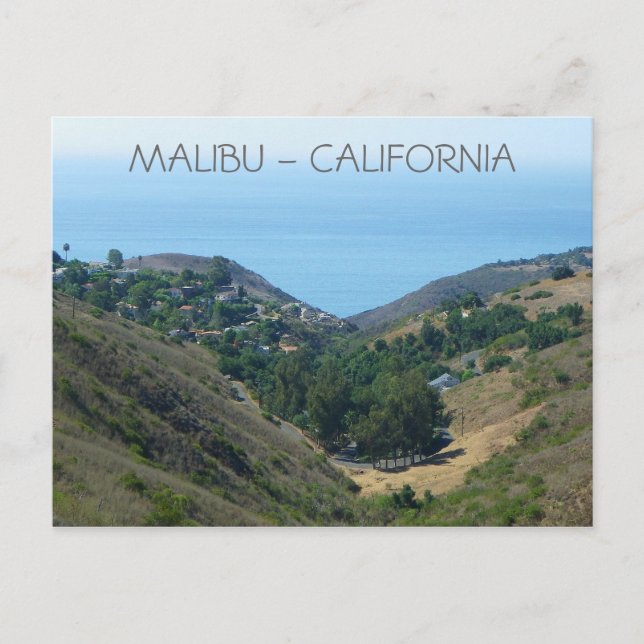 Carte postale Malibu ! (Devant)