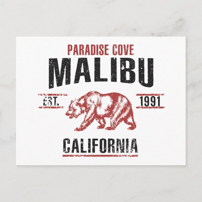 Carte Postale Malibu (Devant)