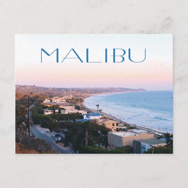 Carte Postale Malibu California Coast (Devant)