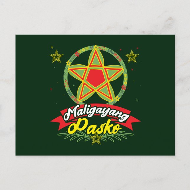 Carte Postale Maligayang Pasko Philippines Noël Philippines (Devant)