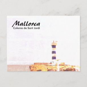 Carte Postale Mallorca Colonia de Sant Jordi Phare Art