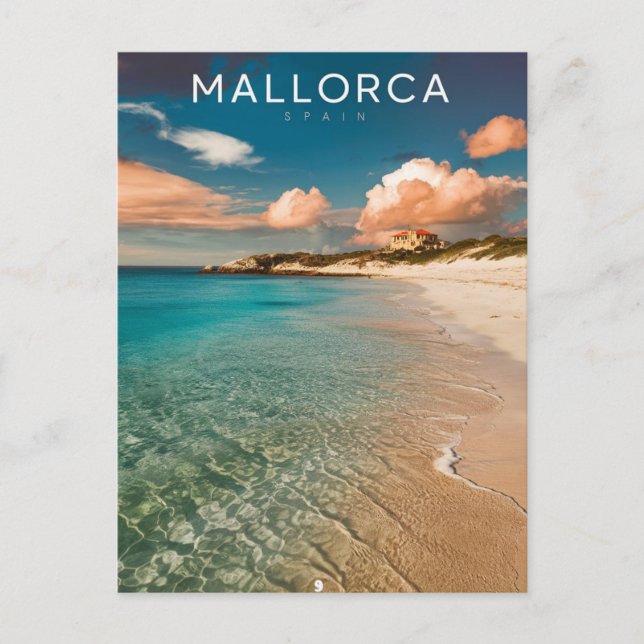 Carte Postale Mallorca, Espagne Voyage de plage (Devant)