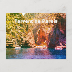Carte Postale Mallorca Vintage Torrent de Pareis Travel