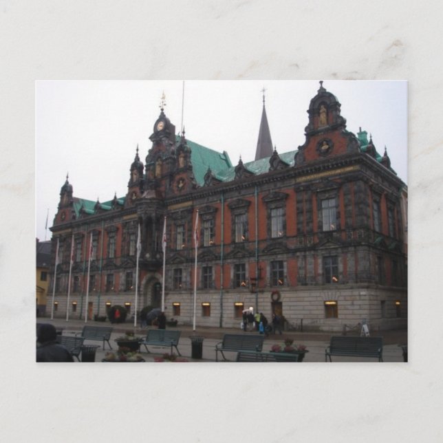 Carte Postale Malmö Suède - Hôtel de ville (Devant)