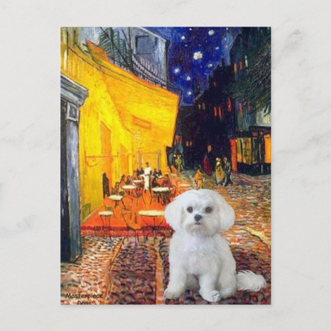 Carte Postale Maltais (R) - Terrasse Café (Devant)