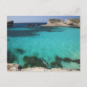 Carte Postale Malte, île de Comino, The Blue Lagoon