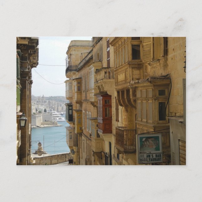 Carte Postale Malte - La Valette - Rue Supérieure (Devant)
