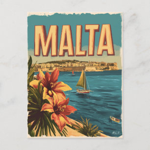 Carte Postale Malte Vintage