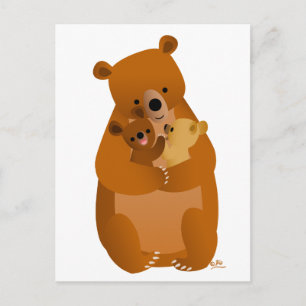Carte Postale Mama Bear (pas d'arrière - plan)