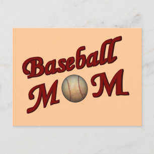 Carte postale Maman Baseball