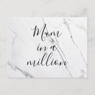 Carte Postale Maman dans un million Fête des mères du Marbre b