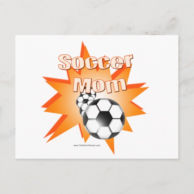 Carte Postale Maman de football (Devant)