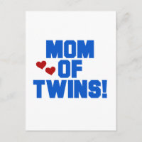 Maman de maillots et cadeaux Twins-Blue Text