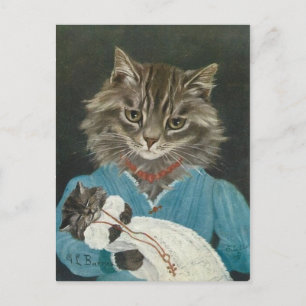 Carte Postale Maman et bébé conversation