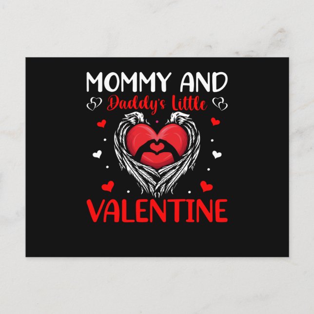 Carte Postale Maman et papa Little Valentine | Saint Valentin (Devant)