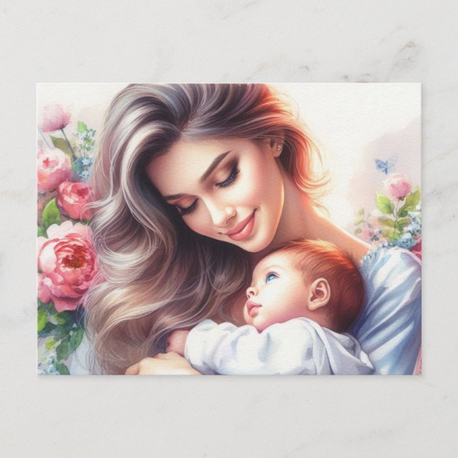 Carte Postale Maman européenne 10 (Devant)