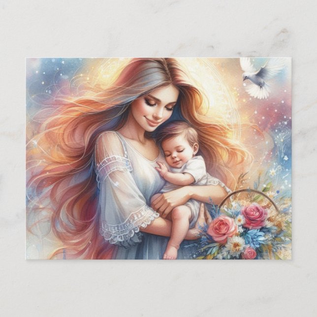 Carte Postale Maman européenne 5 (Devant)