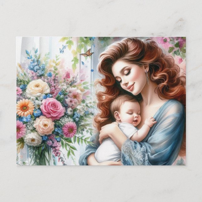 Carte Postale Maman européenne 7 (Devant)