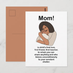Carte Postale Maman Maman Mère Citation Anniversaire