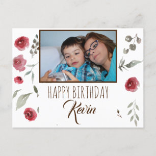 Carte Postale Maman souhaitant un joyeux anniversaire à son enfa