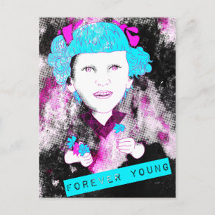 Carte Postale maman, tu me manques... toujours jeune.