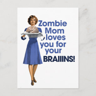 Carte Postale Maman Zombie