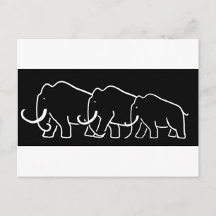 Carte postale Mammoth Family
