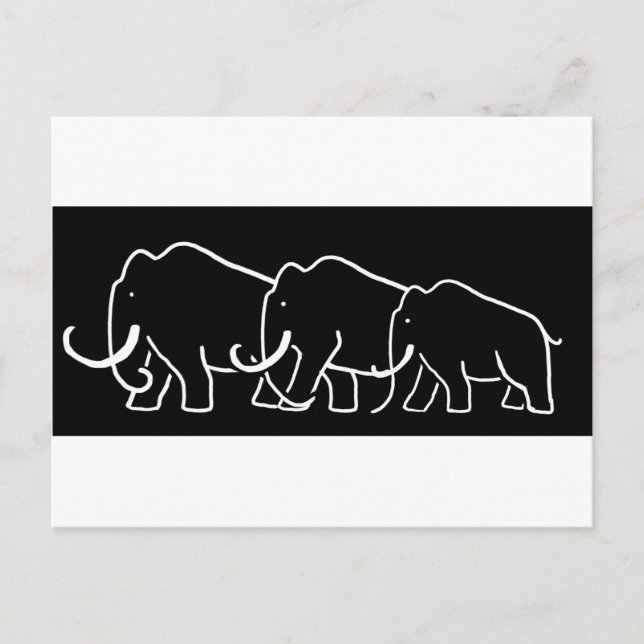 Carte postale Mammoth Family (Devant)