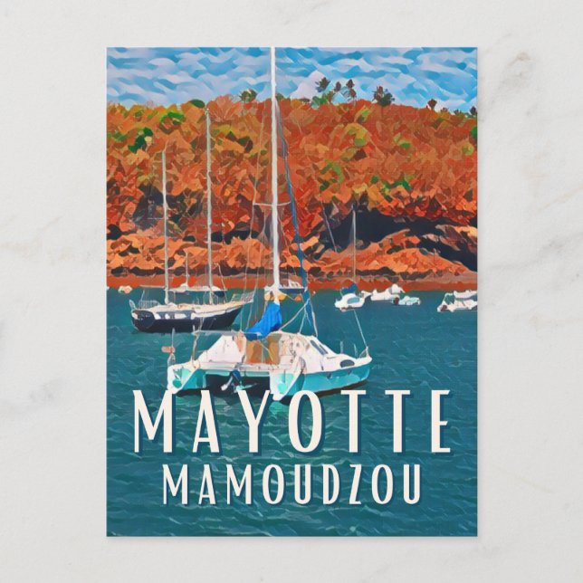 Carte Postale Mamoudzou Photo Vintage  (Devant)