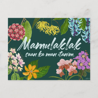 Carte Postale "Mamulaklak" (Fleur) Motivation philippine