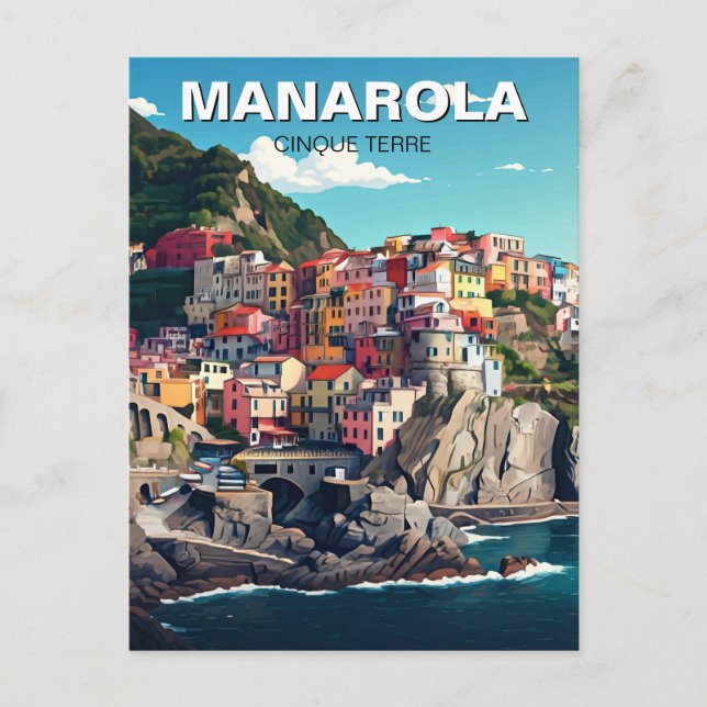 Carte Postale Manarola, Cinqua Terra (Devant)