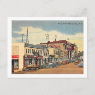 Carte Postale Manasquan NJ, Main St, Vintage